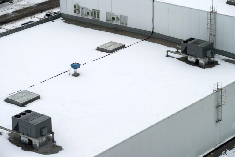 Commercial Roof in Winter