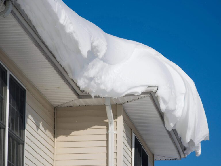 heavy snow on roof