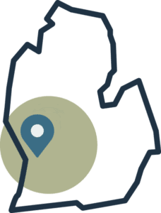 icon map west circle