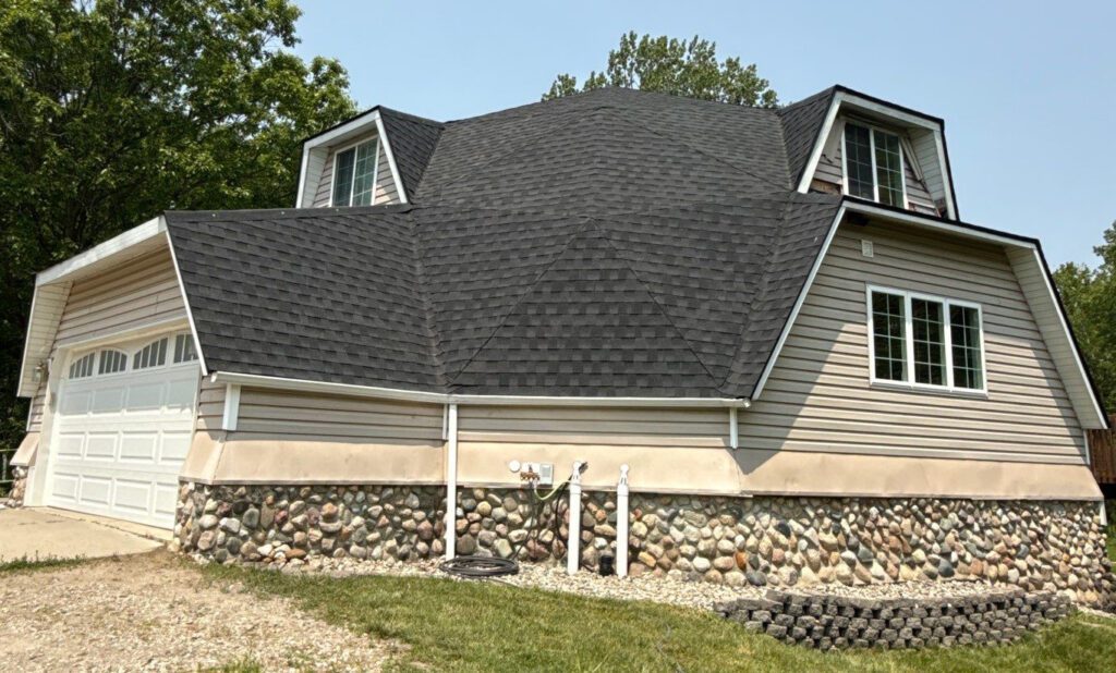 Replacement unique geodesic dome